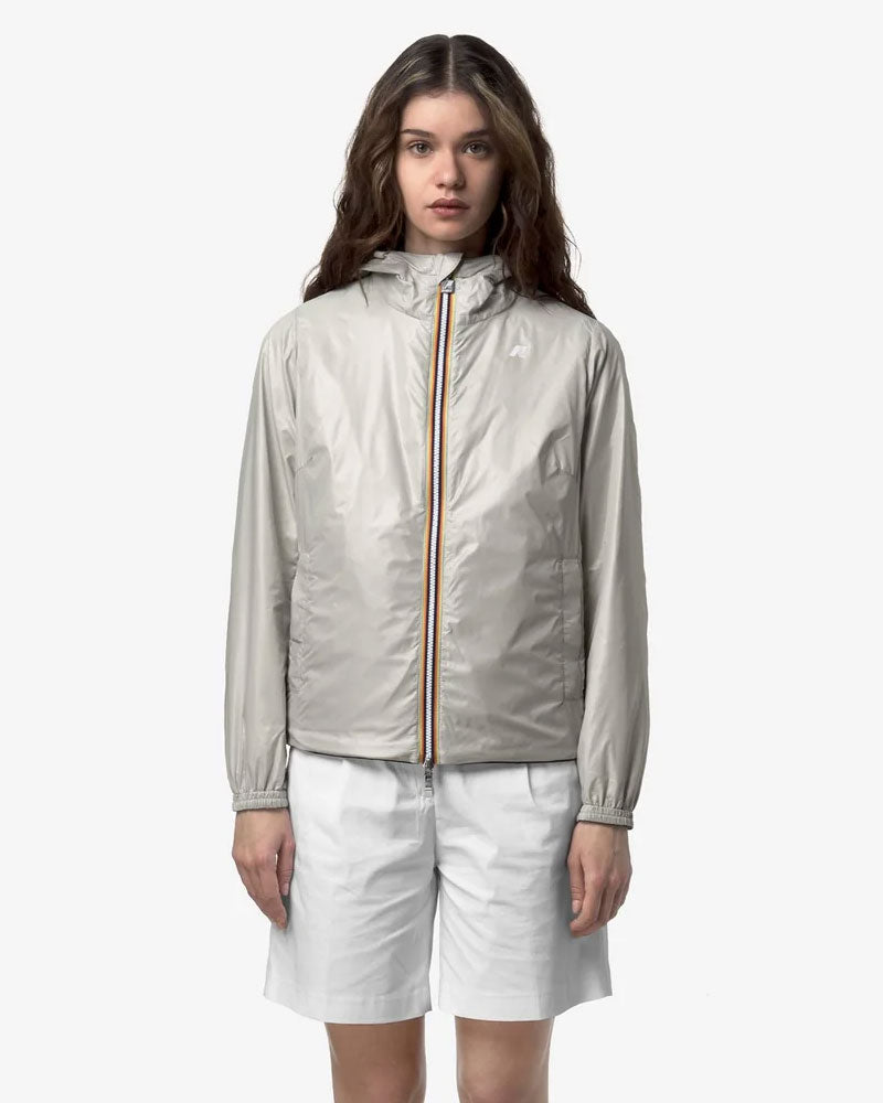 K-Way Giacca Lil 2.0 Plus.2 Reversible Colore Nero/Beige