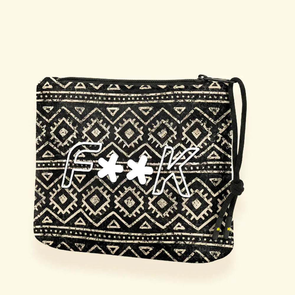 F**k Pochette con Fantasia Colore Nero