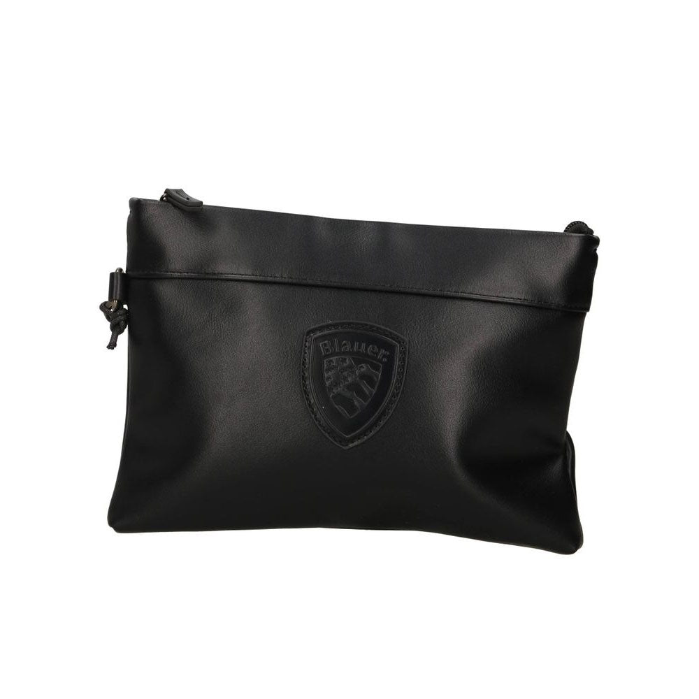 Blauer Pochette in Ecopelle con Manico Colore Nero