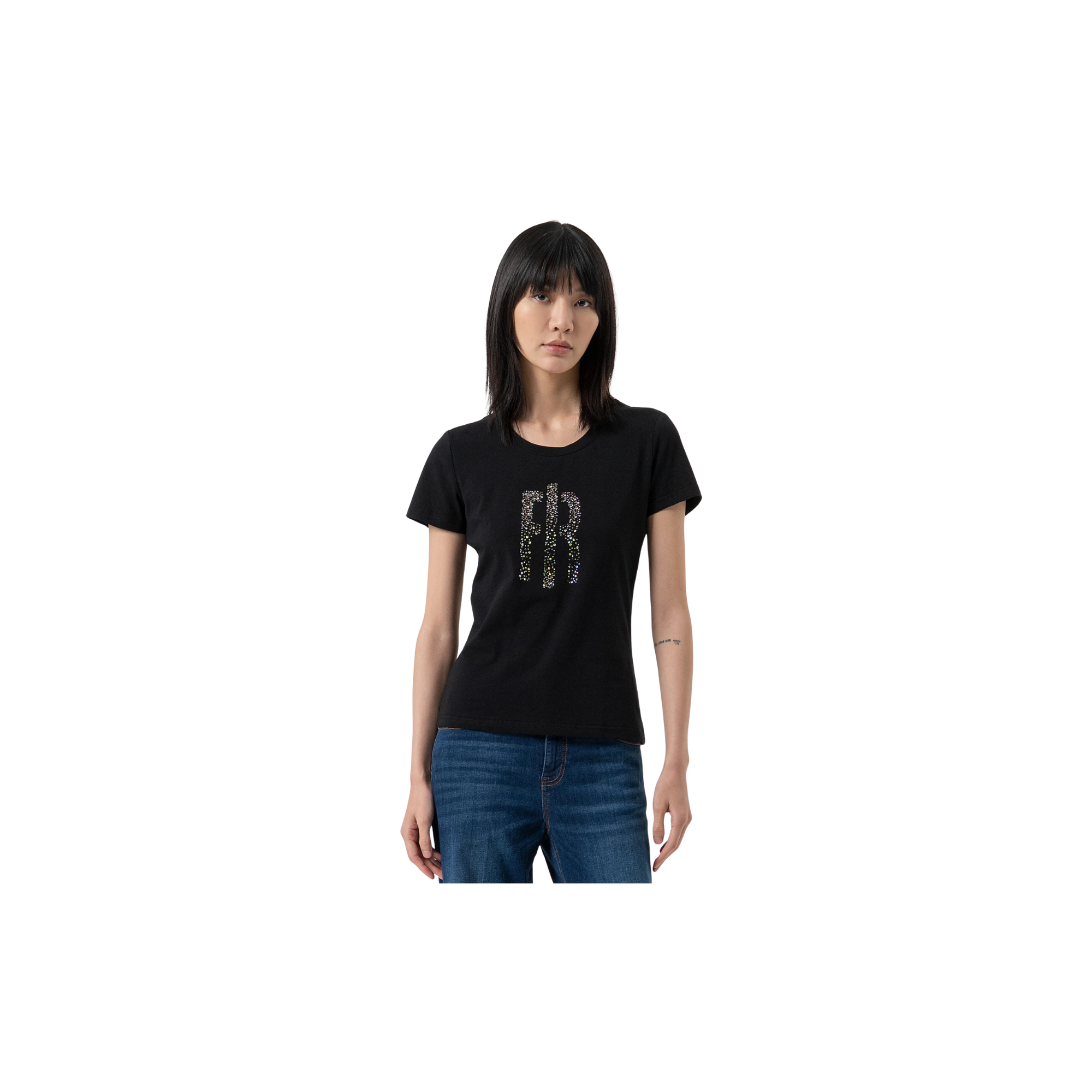 Fracomina T-shirt slim in jersey di cotone