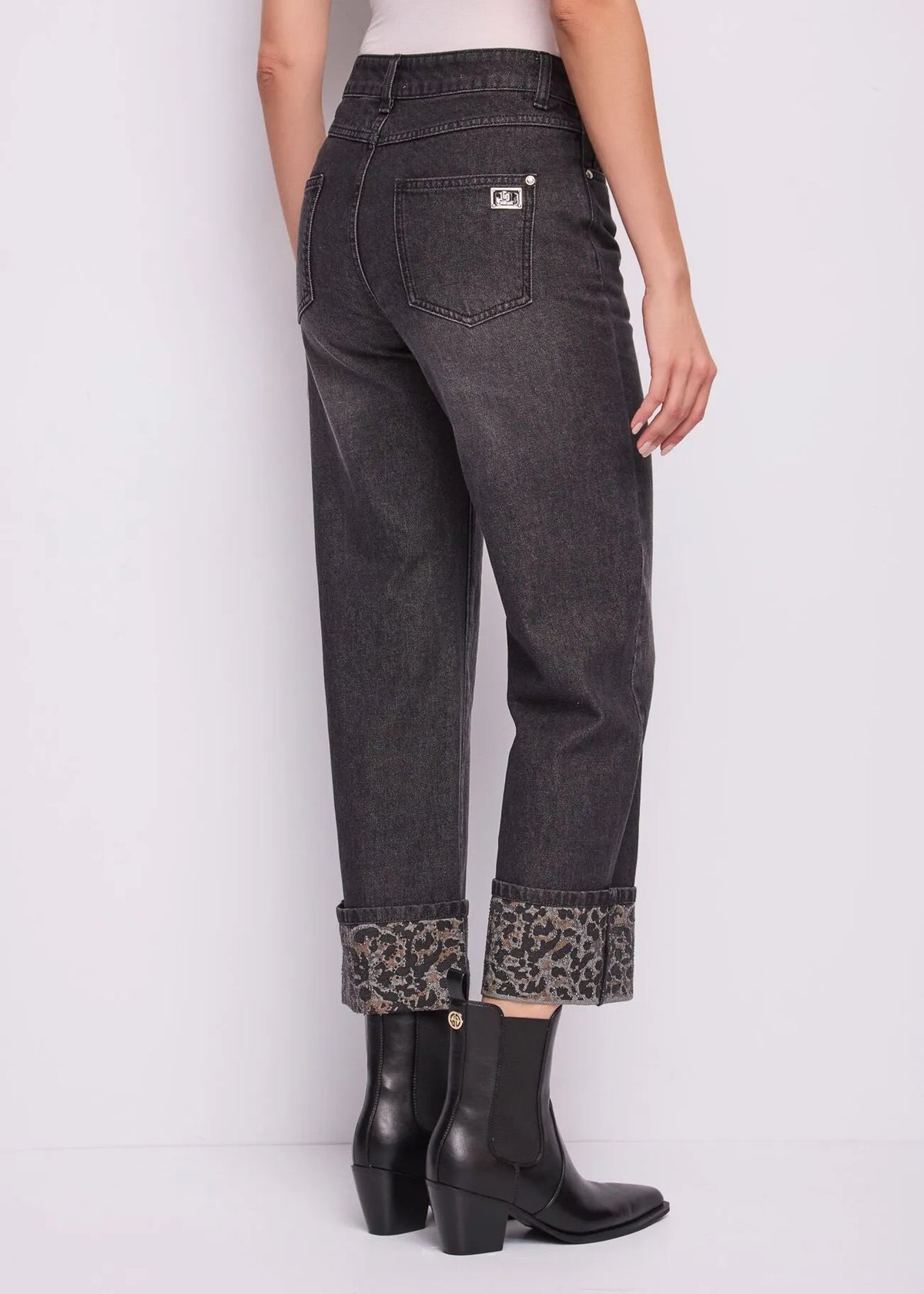 Gaudì Jeans con Risvolto Maculato