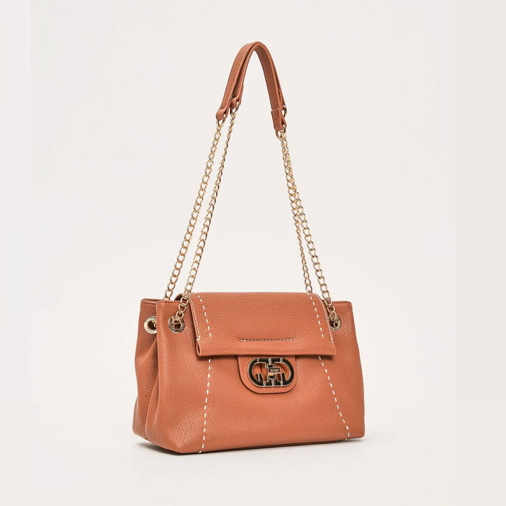 Gaudì Borsa a Spalla in Similpelle Colore Tan