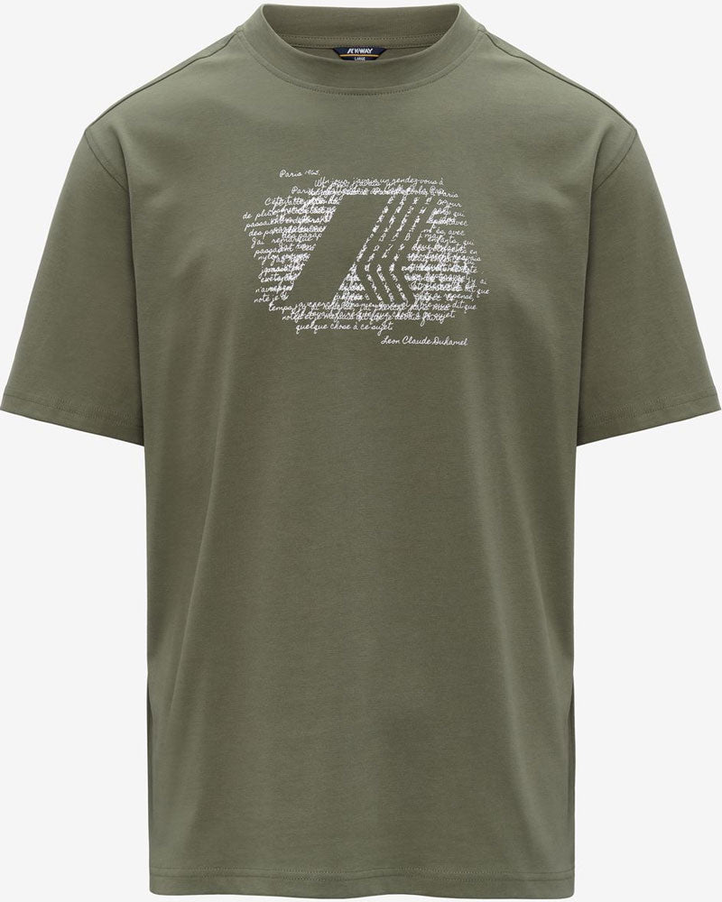 K-Way T-Shirt Solo Jersey History Colore Verde