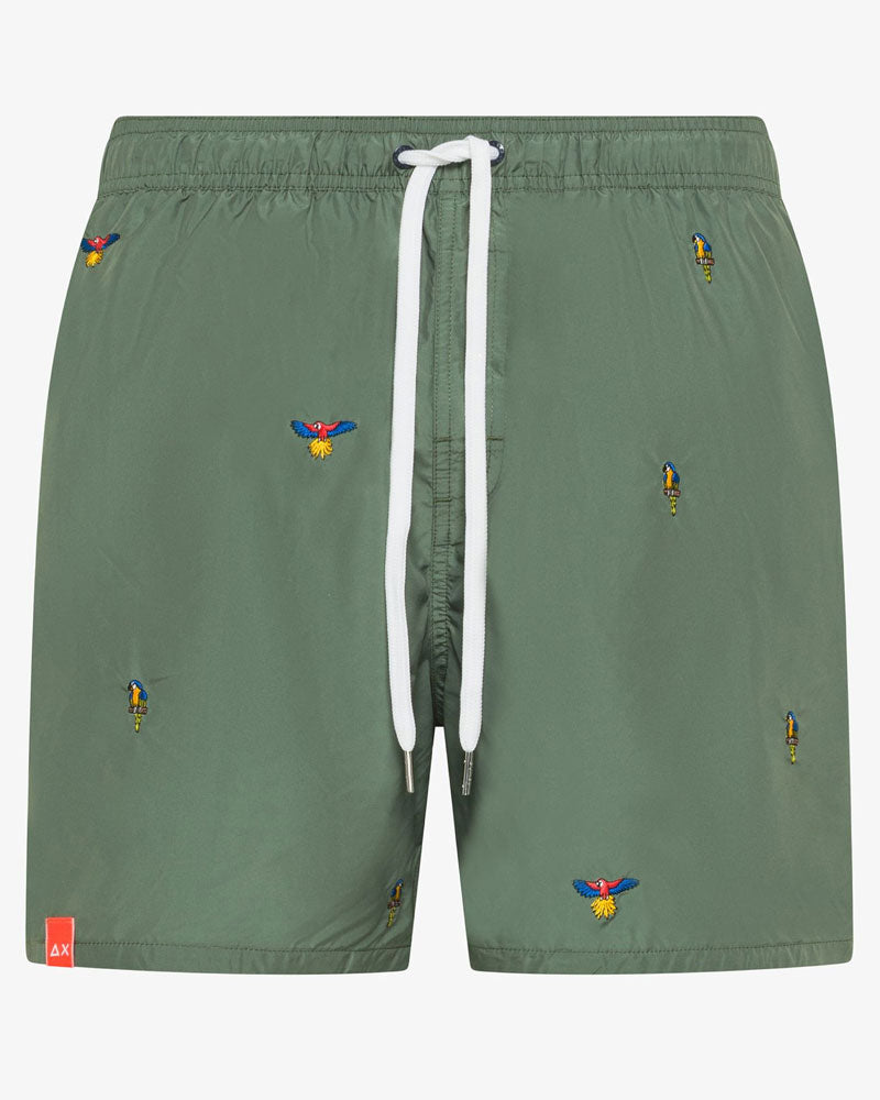 Sun68 Shorts da Bagno Colore Verde