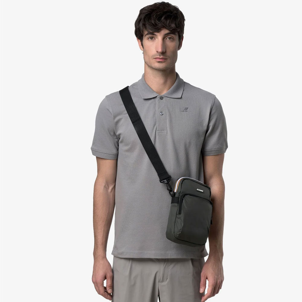 K-Way Borsello Erloy Colore Verde Scuro