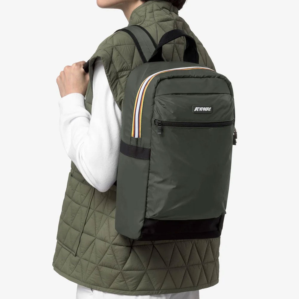K-Way Zaino Mid Laon Colore Verde Scuro