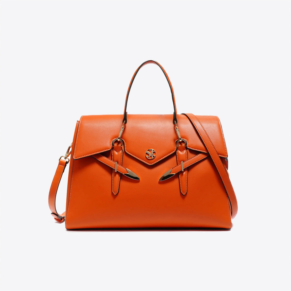 Secret Pon Pon Borsa Yalis Large  con Tracolla Colore Ruggine